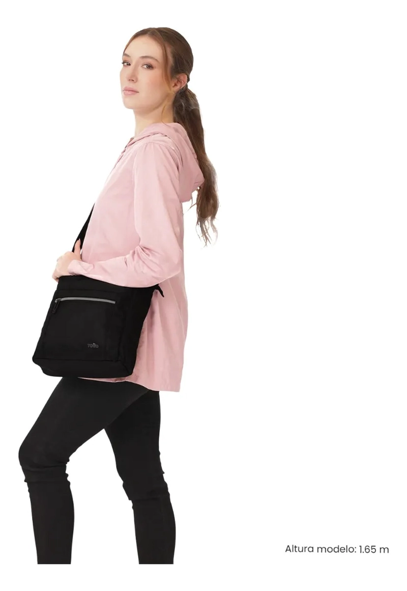 BOLSO PARA MUJER SUPIORI TIPO CROSSBODY PEQUEÑO NEGRO - 2