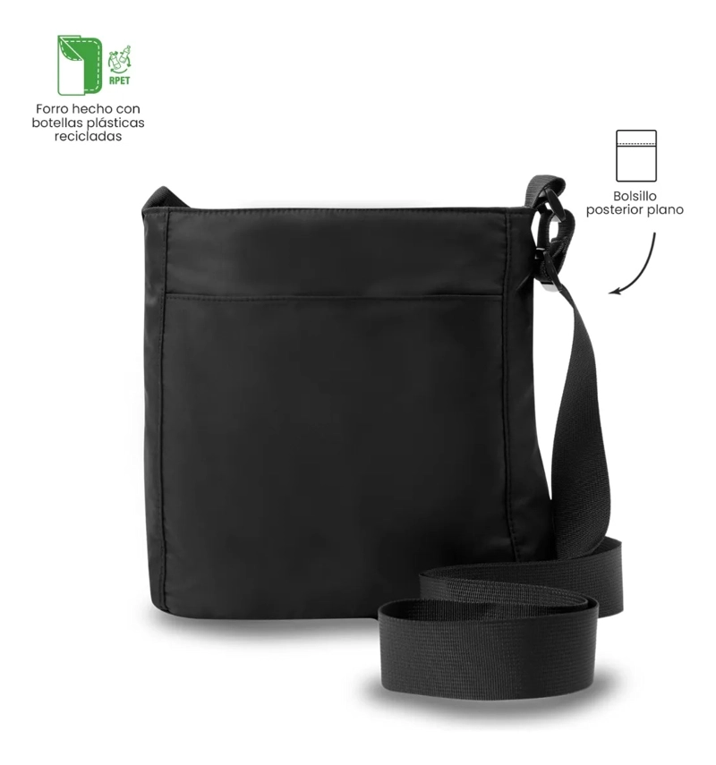BOLSO PARA MUJER SUPIORI TIPO CROSSBODY PEQUEÑO NEGRO - 4