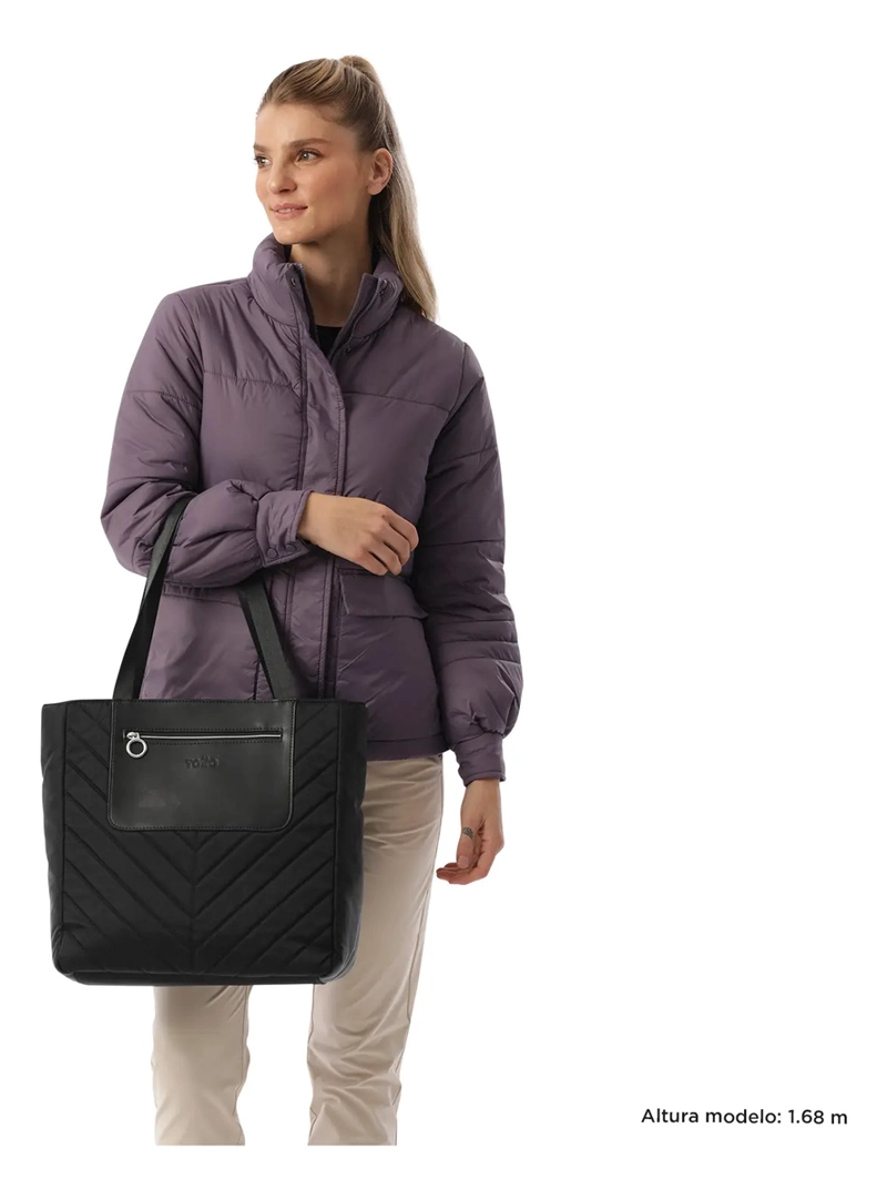 CARTERA TOTE PARA MUJER MALAWI NOTEBOOK 13  NEGRO TOTTO - 2