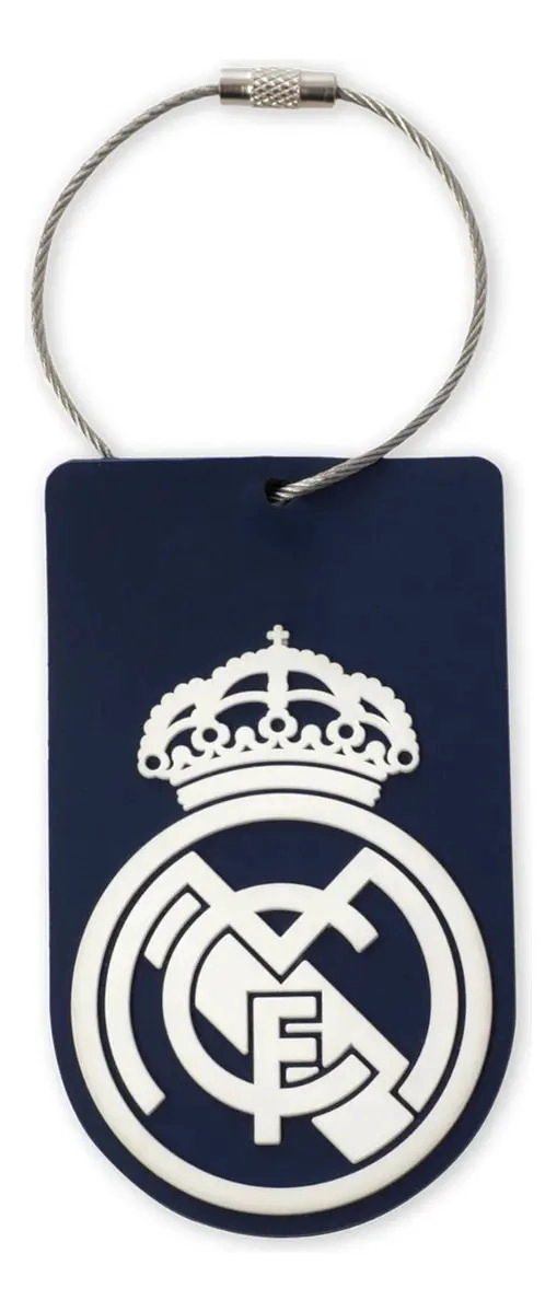 IDENTIFICADOR PARA MALETA DE VIAJE REAL MADRID AZUL - 1