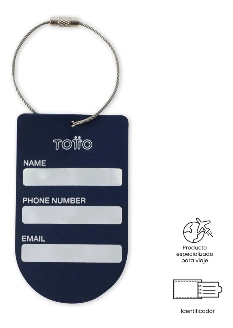IDENTIFICADOR PARA MALETA DE VIAJE REAL MADRID AZUL - 2