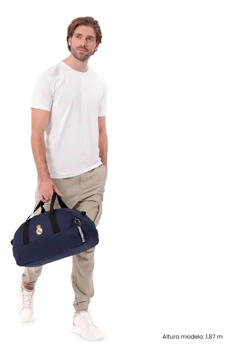 BOLSO DEPORTIVO DE VIAJE REAL MADRID PEQUEÑA AZUL - 2