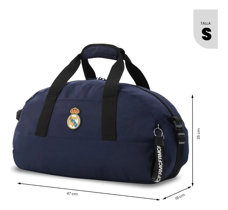 BOLSO DEPORTIVO DE VIAJE REAL MADRID PEQUEÑA AZUL - 4