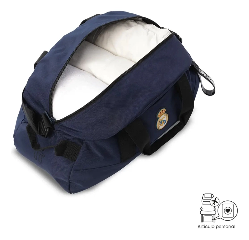 BOLSO DEPORTIVO DE VIAJE REAL MADRID PEQUEÑA AZUL - 5