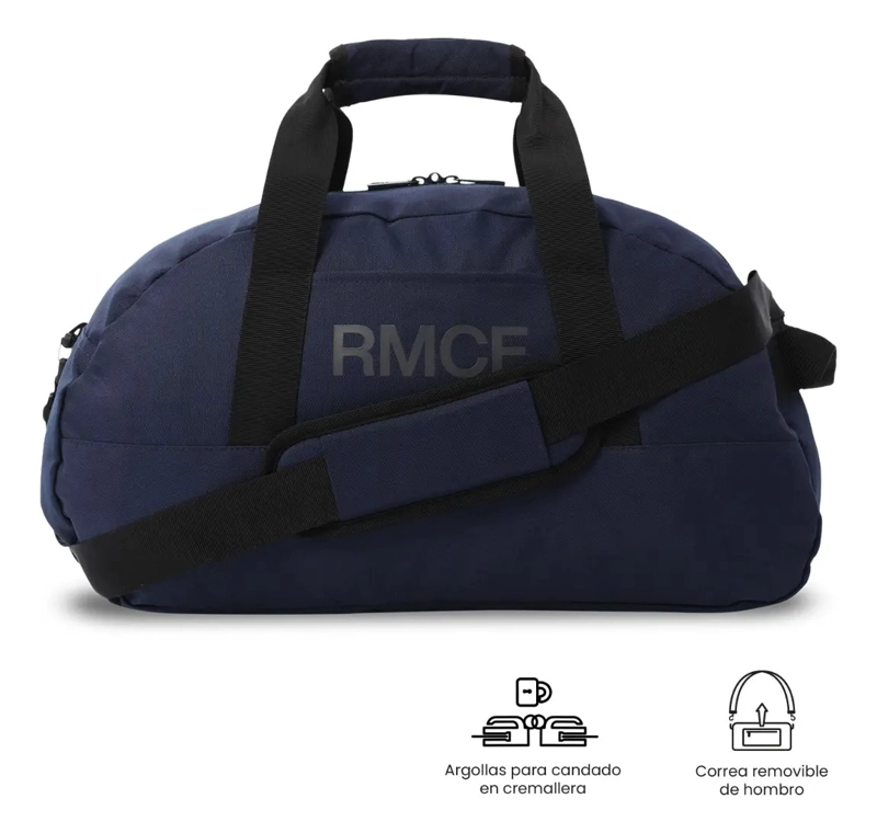 BOLSO DEPORTIVO DE VIAJE REAL MADRID PEQUEÑA AZUL - 6