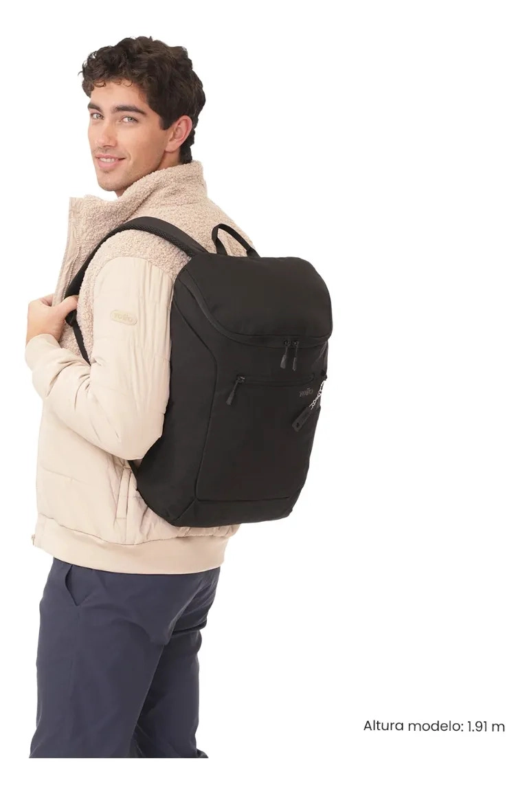 MOCHILA EJECUTIVA PORTA PC  RAP NEGRO HOMBRE - 2