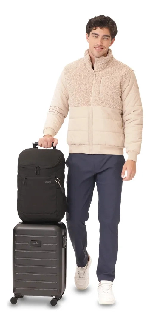 MOCHILA EJECUTIVA PORTA PC  RAP NEGRO HOMBRE - 7