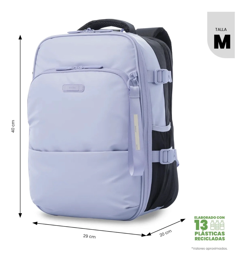 MOCHILA MULTIFUNCIONAL DE VIAJE MEDIANO TRIP MORADO - 2