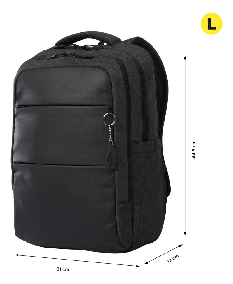 MOCHILA EJECUTIVO NOTEBOOK 16  DALLAS NEGRA HOMBRE TOTTO - 3
