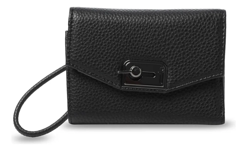 BILLETERA MUJER SMOOTH PEQUEÑA CON RFID BLOCKER NEGRA - 1