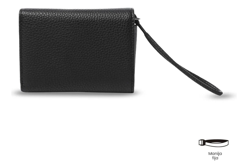 BILLETERA MUJER SMOOTH PEQUEÑA CON RFID BLOCKER NEGRA - 5
