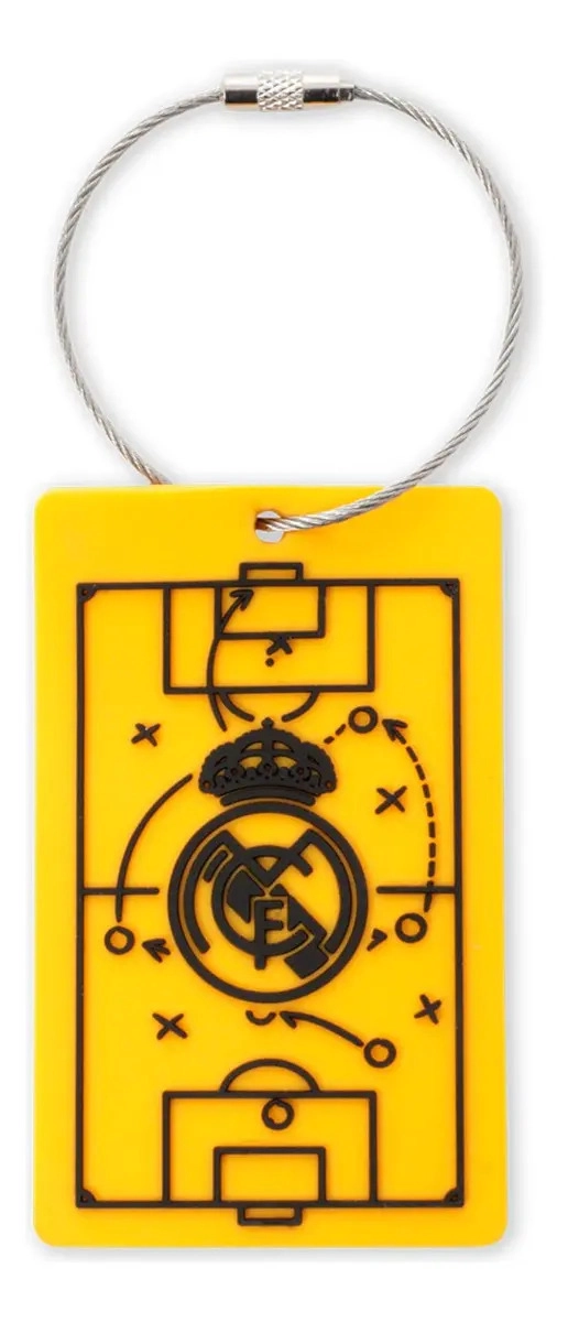 IDENTIFICADOR PARA MALETA DE VIAJE REAL MADRID AMARILLO - 1