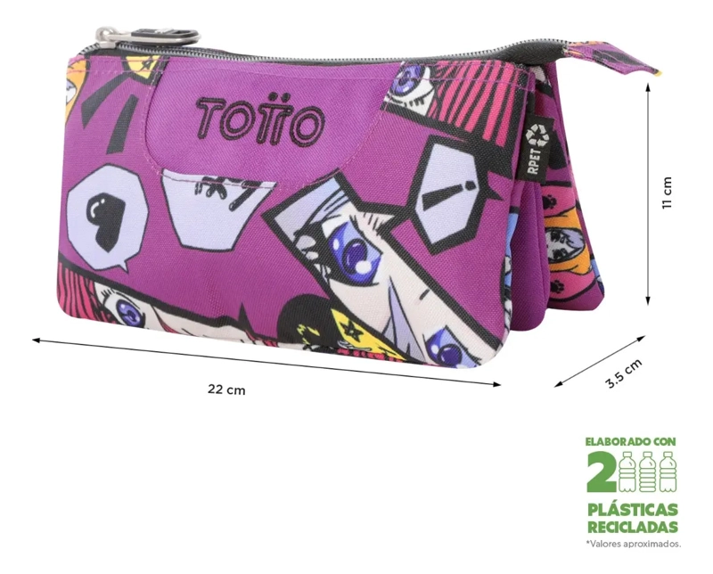 ESTUCHE TOTTO TABLERO ANIME FUCSIA - 1