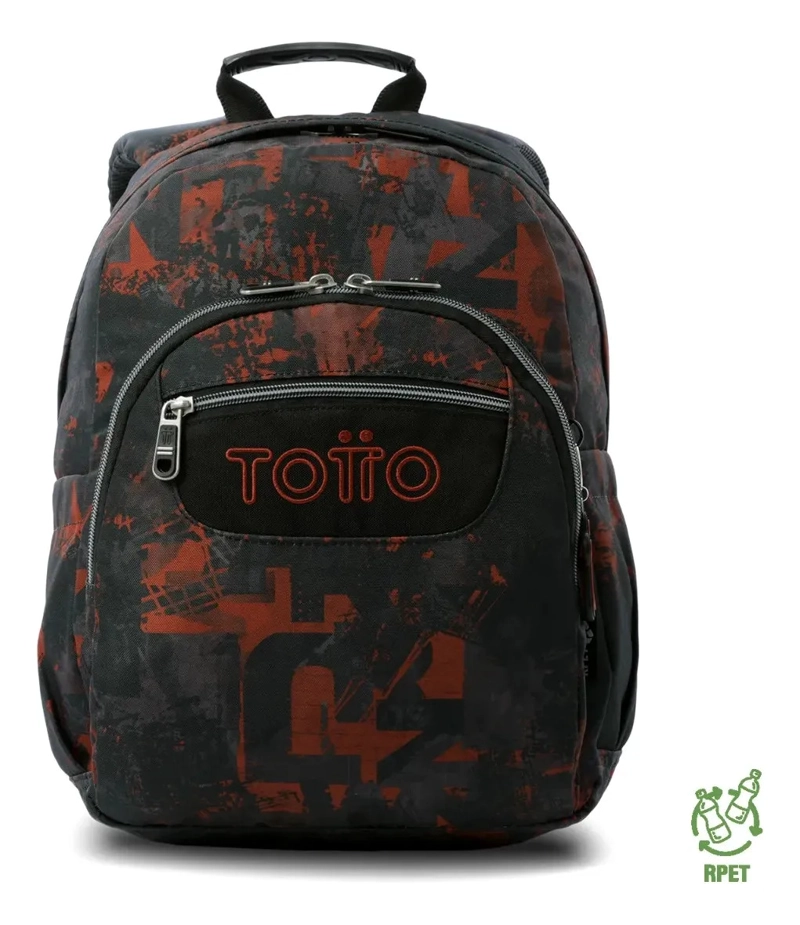 MOCHILA JUVENIL PORTA PC 13  GOMMAS NEGRO - 1
