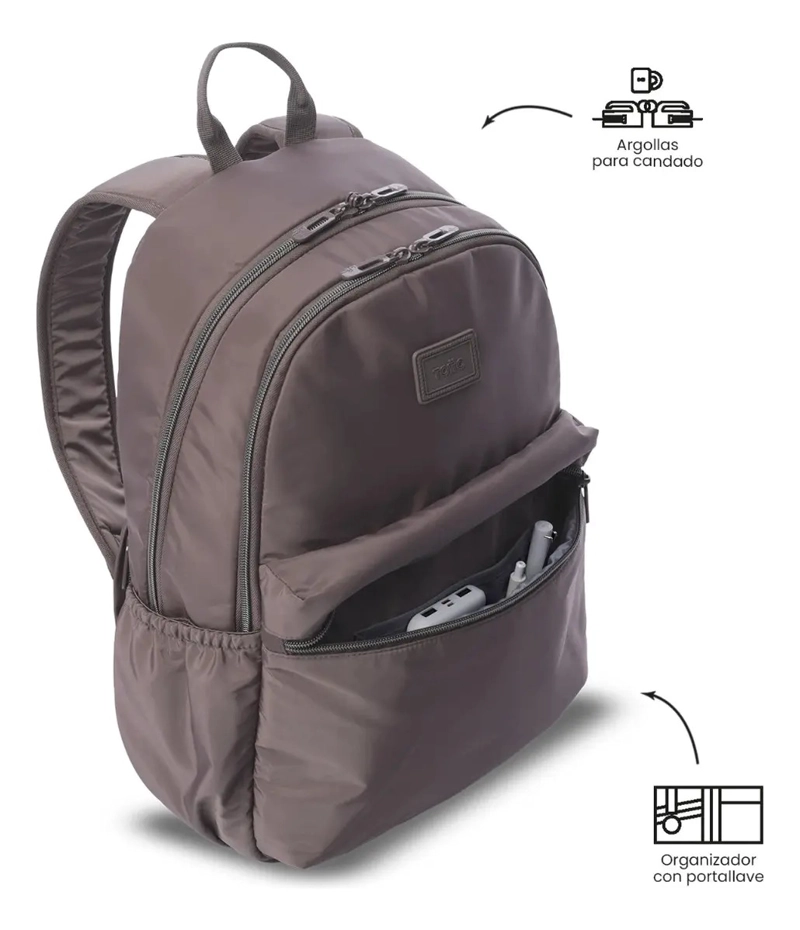 MOCHILA EJECUTIVO PORTA PC 13  AYNATTO 2.0 TERREO MUJER - 6
