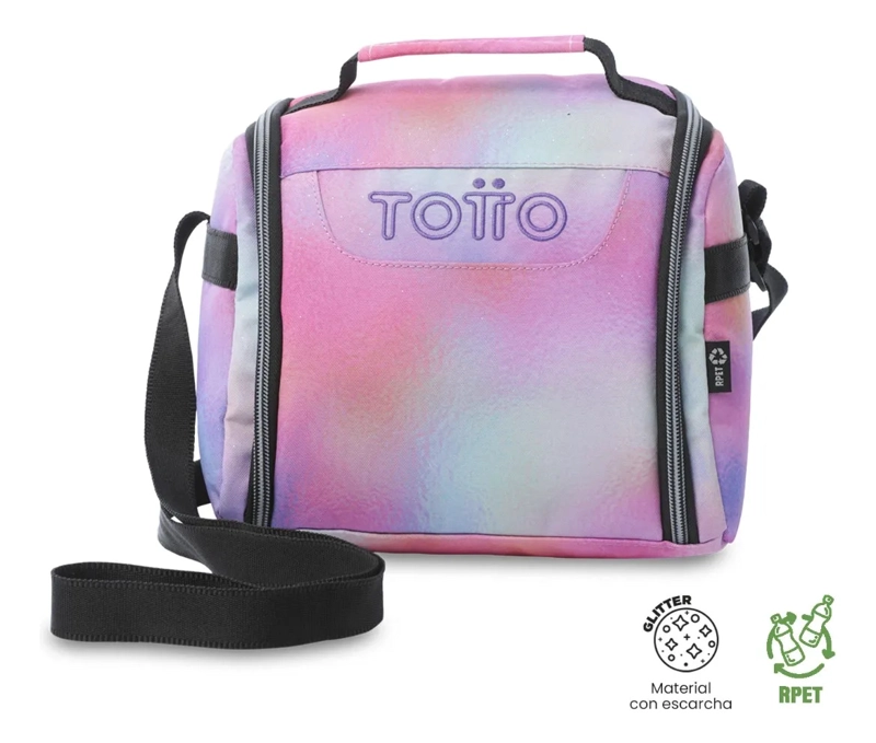 LONCHERA TE RMICA PARA MUJER RESALTADOR GLITTER GRANDE ROSADA - 1