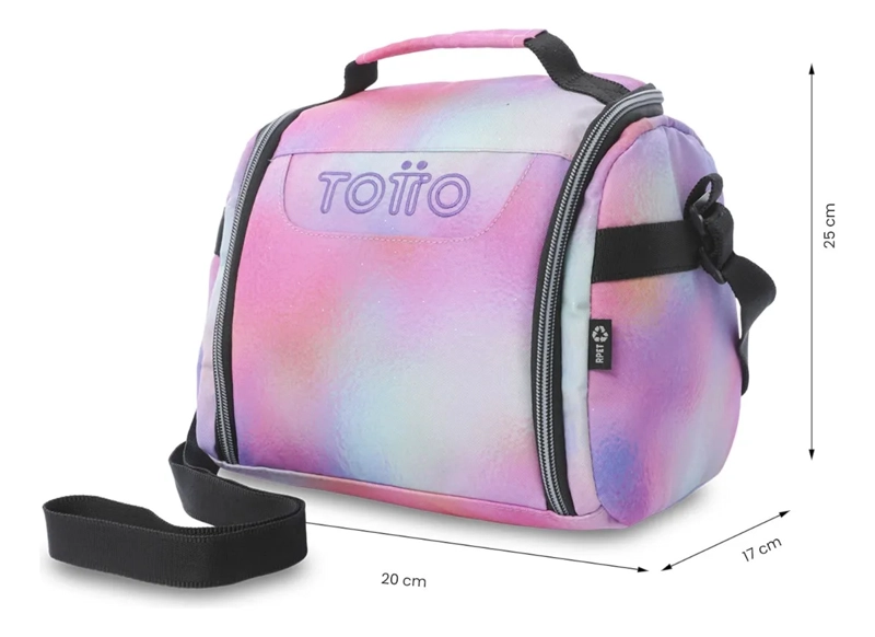 LONCHERA TE RMICA PARA MUJER RESALTADOR GLITTER GRANDE ROSADA - 4