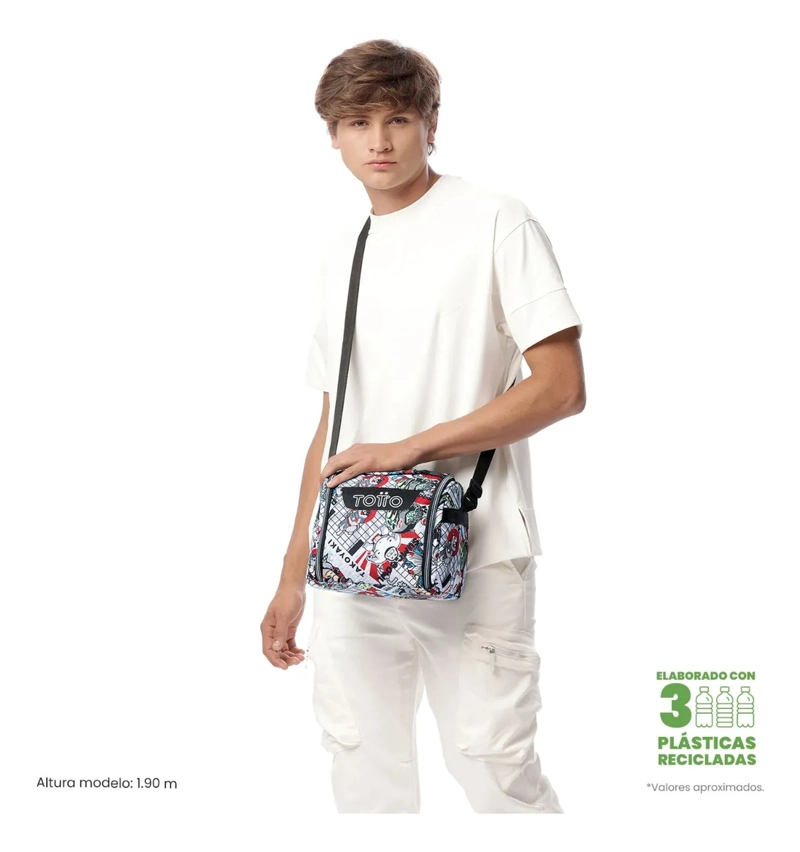 LONCHERA TE RMICA PARA HOMBRE RESALTADOR GRANDE GRIS - 2