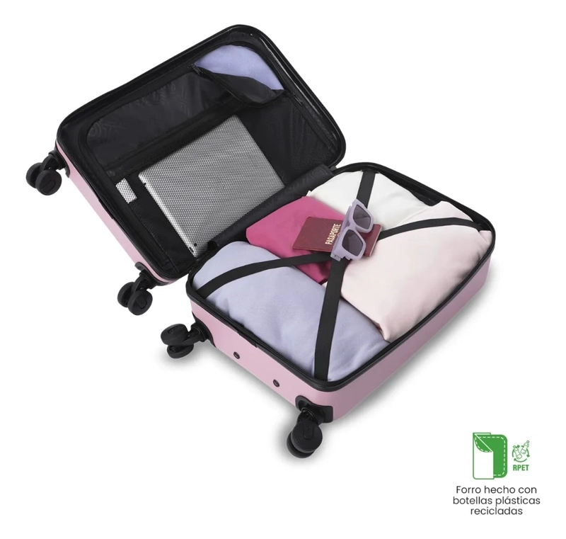MALETA DE CABINA 360 HELIOS S2 2.0 10 KILOS ROSADA - 4