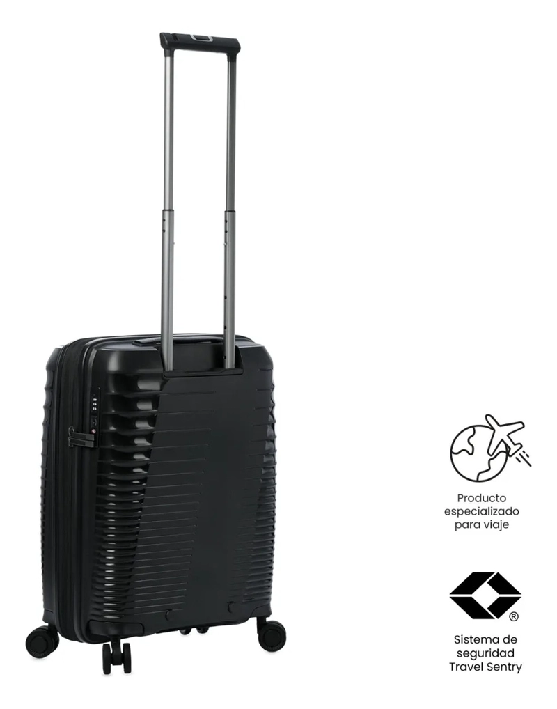 MALETA DE 10 KILOS 360 TRAVELER PEQUEÑA NEGRA - 5