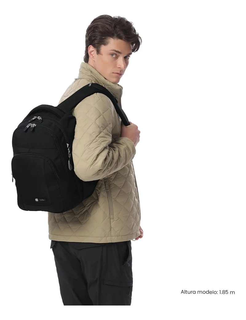 MOCHILA UNIVERSITARIO PORTA PC 13  TAMULO 2.0 NEGRO UNISEX - 2