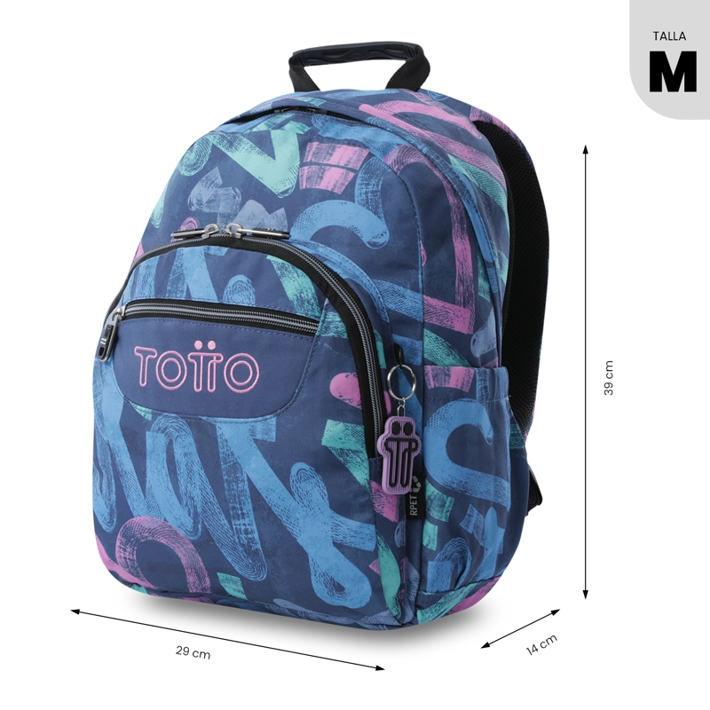 MOCHILA JUVENIL PORTA PC 13' GOMMAS AZUL - 3