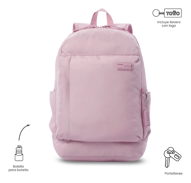KIT X3 MOCHILA+LONCHERA+MULTIUSO YUNO ROSADO - 2
