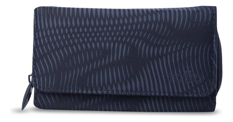 BILLETERA TEXTURE VAR CON RFID BLOCKER AZUL - 1