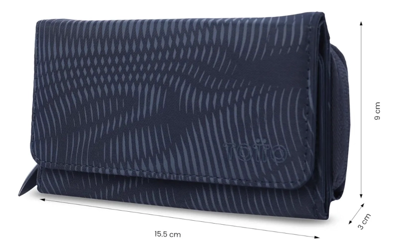 BILLETERA TEXTURE VAR CON RFID BLOCKER AZUL - 2