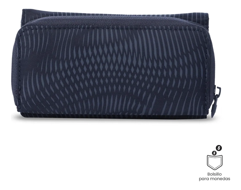 BILLETERA TEXTURE VAR CON RFID BLOCKER AZUL - 5