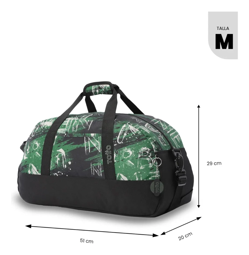 BOLSO DE VIAJE ACTIVE MEDIANA COLOR VERDE - 3