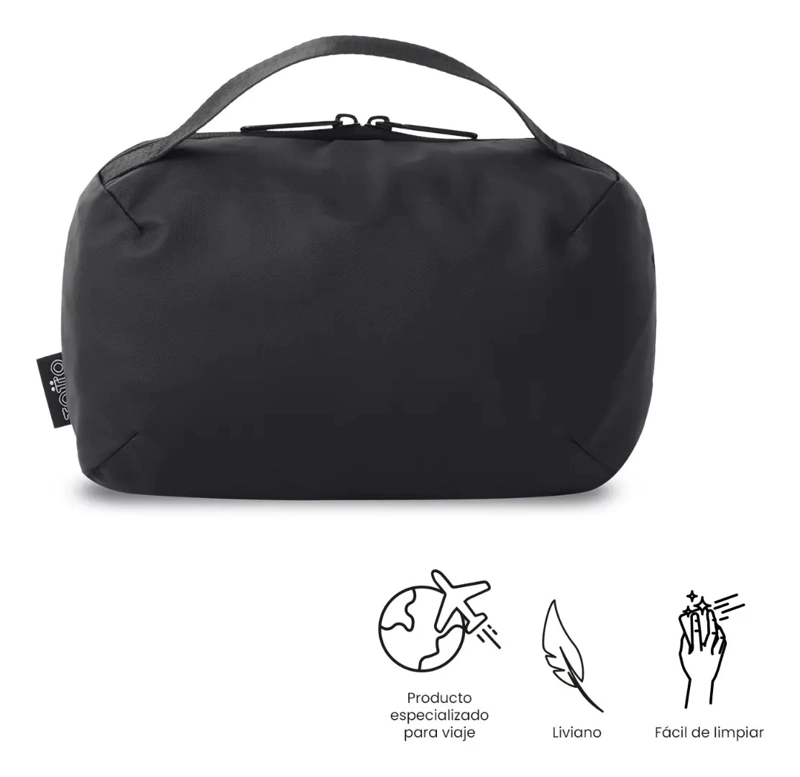ORGANIZADOR DE BAÑO PARA VIAJE REAL MADRID NEGRO - 5