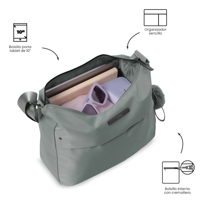 BOLSO PARA MUJER ADELAIDE 1 2.0 TIPO CROSSBODY MEDIANO VERDE - 5