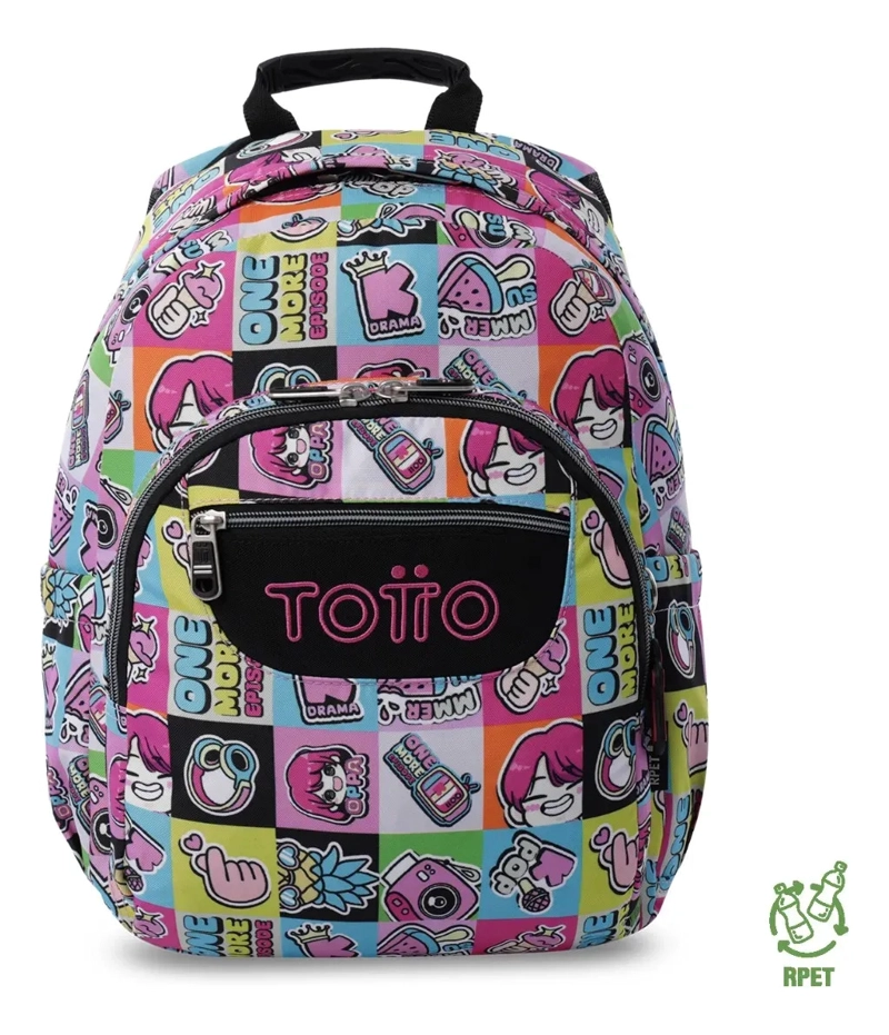 MOCHILA JUVENIL PORTA PC 13  GOMMAS ROSADO - 1