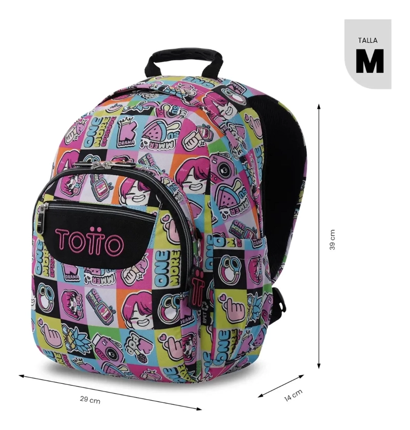 MOCHILA JUVENIL PORTA PC 13  GOMMAS ROSADO - 3