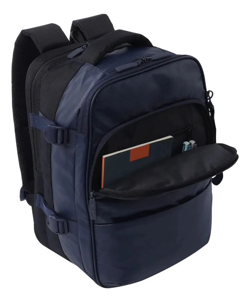 MOCHILA DE VIAJE CITY M AZUL/NEGRO - 5