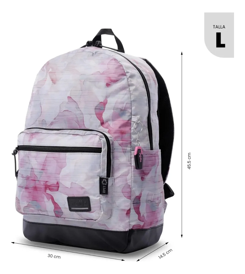 MOCHILA UNIVERSITARIO PORTA PC 14  TOCAX ROSADO MUJER - 3