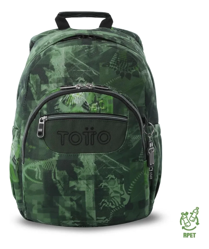 MOCHILA JUVENIL PORTA PC 13  GOMMAS VERDE - 1