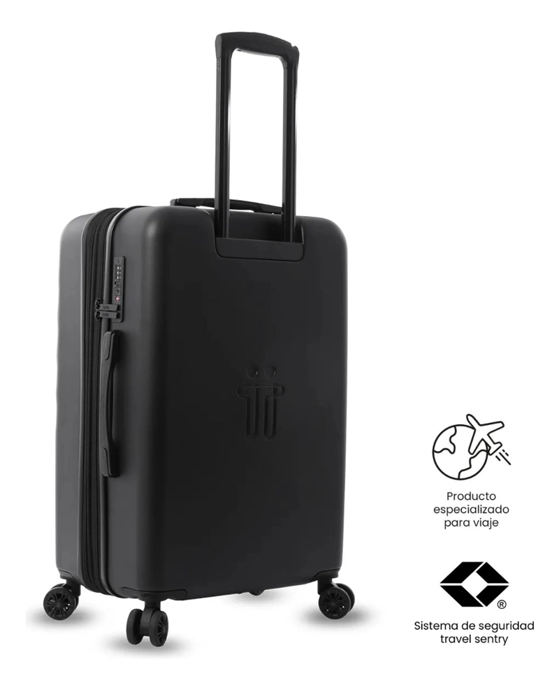 MALETA DE VIAJE MEDIANA 360 BAZY+ 2.0 NEGRA - 5
