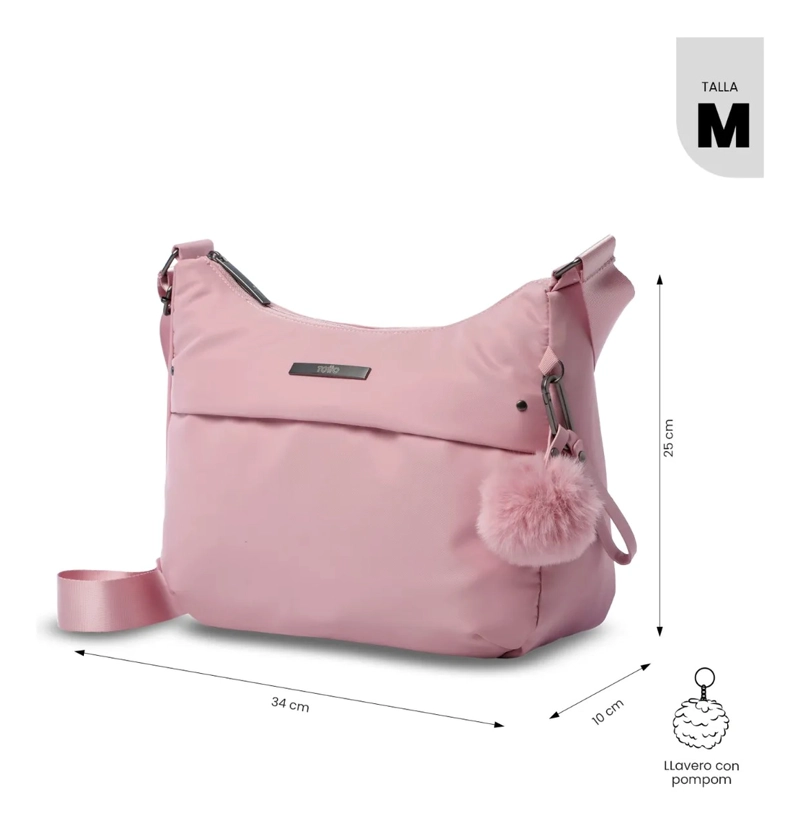BOLSO PARA MUJER ADELAIDE 1 2.0 TIPO CROSSBODY MEDIANO ROSA - 3