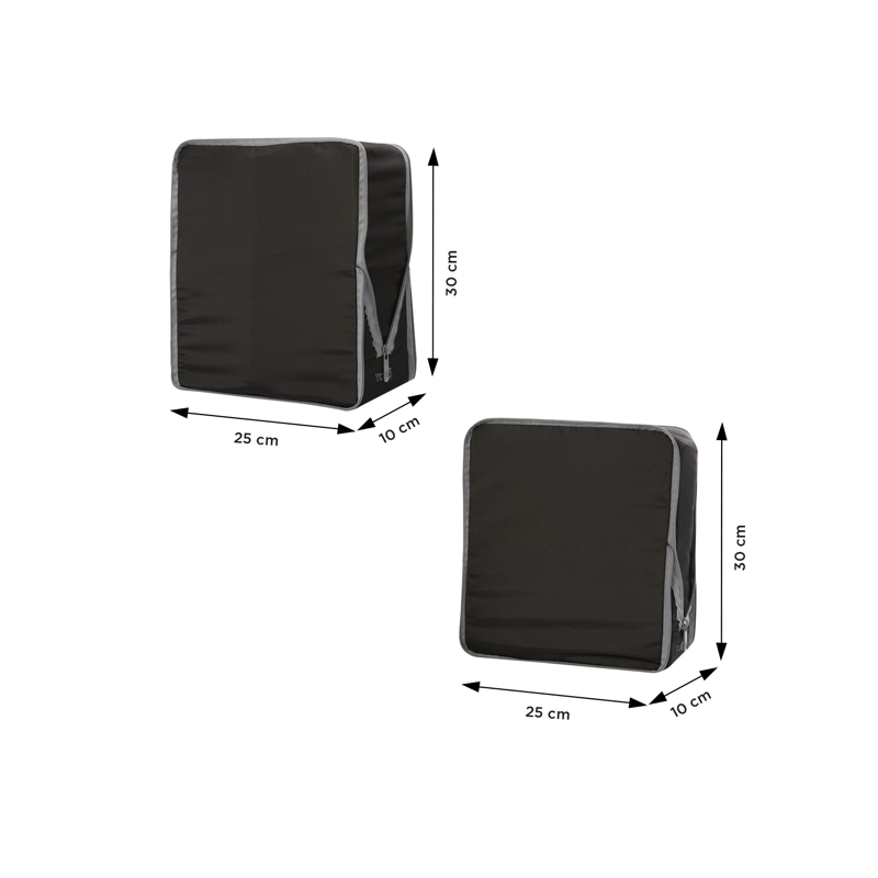 ORGANIZADOR DE VIAJE PACKING CUBE X 5 NEGRO - 4