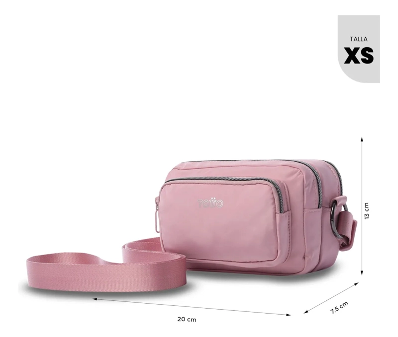 BOLSO PARA MUJER FUNTY 3.0 TIPO CROSSBODY PEQUEÑO ROSADO - 4