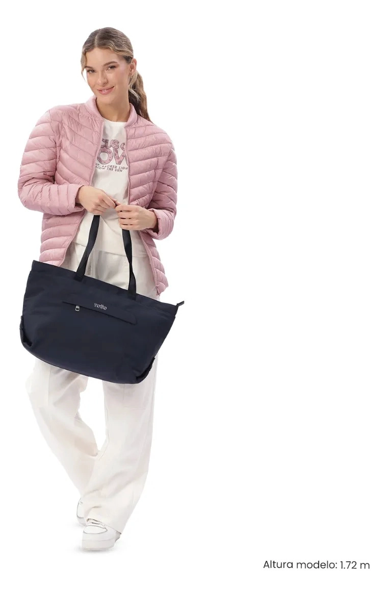 TOTE BAG PARA MUJER MADRID PORTA PC 15  GRANDE AZUL - 2