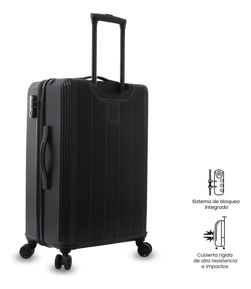 MALETA DE VIAJE MEDIANA 360 SKO NEGRA - 5