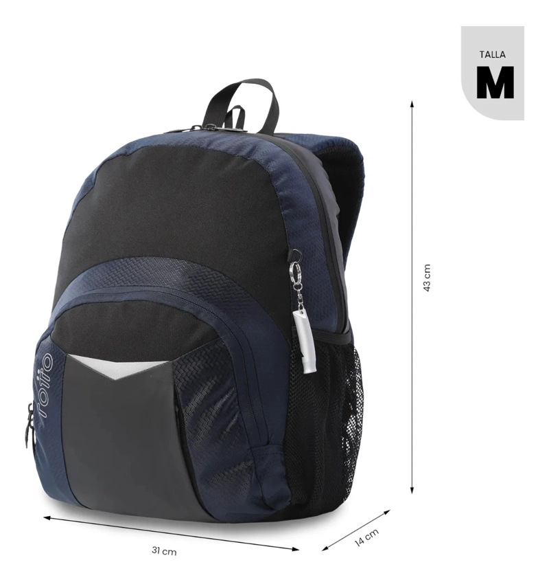 MOCHILA UNIVERSITARIO TECK 3.0 PORTA PC 13  AZUL HOMBRE - 3