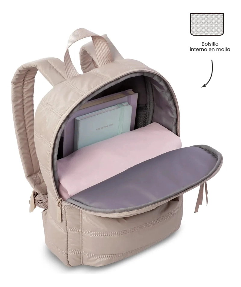 BOLSO PEQUEÑO PARA MUJER MOXI BEIGE - 5