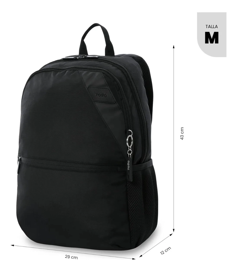 MOCHILA UNIVERSITARIO KOJI PORTA PC 15.4  NEGRO UNISEX - 3