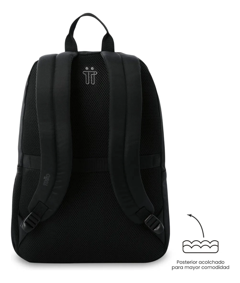 MOCHILA UNIVERSITARIO KOJI PORTA PC 15.4  NEGRO UNISEX - 4