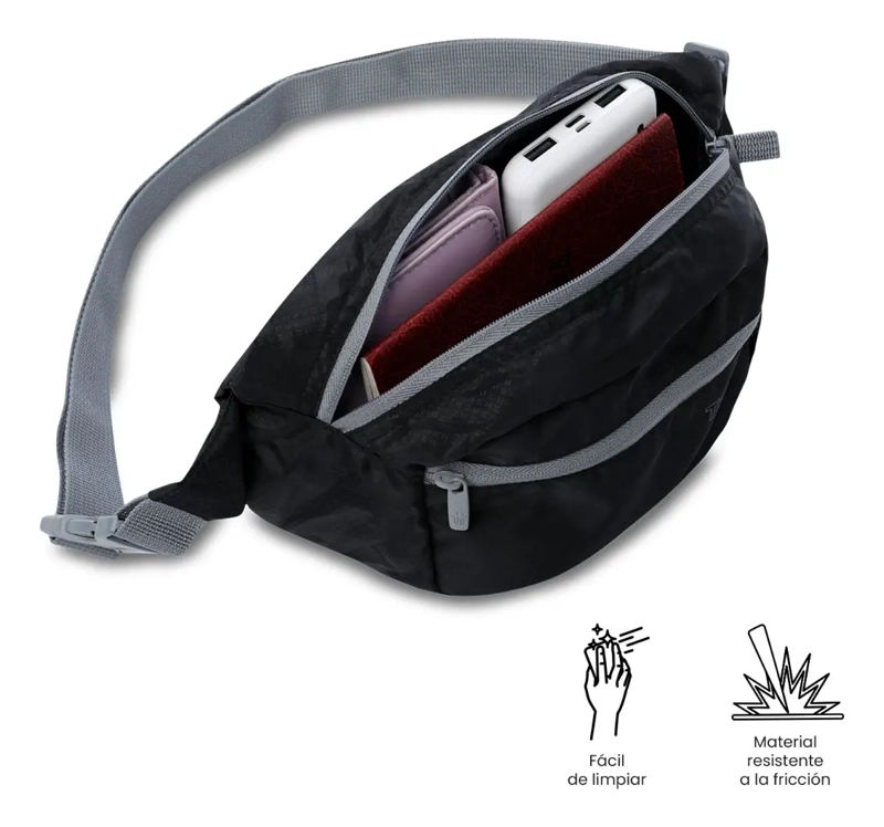BANANO DE VIAJE TOTTO PLEGABLE ORBIT 2 NEGRO - 3