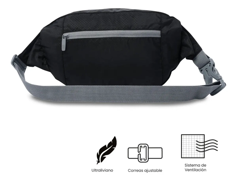 BANANO DE VIAJE TOTTO PLEGABLE ORBIT 2 NEGRO - 6